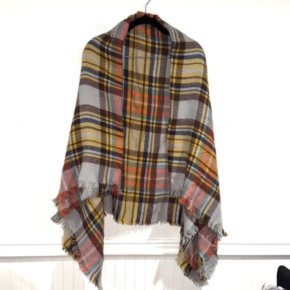 lamamamas Accessories - Lamamamas super soft scarf fall colors plaid pumpkin patch vibes wrap warm